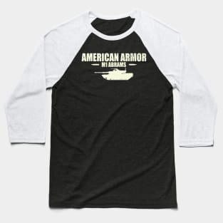 M1 Abrams Tank (distressed) Baseball T-Shirt